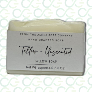 Grass-fed Beef Tallow- Unscented Hand Crafted Soap